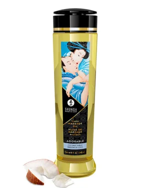 Óleo de Massagem Erótica Adorável da Shunga 240ml - Coco