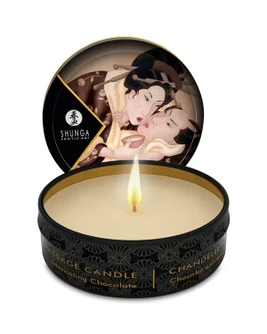 Vela de Massagem Mini Caress Shunga 30ml - Chocolate