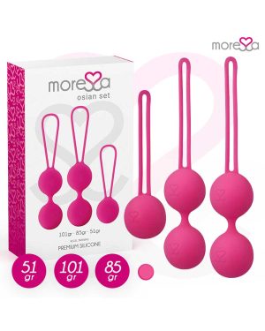 Conjunto Bolas Chinesas Osian Silicone Premium Moressa - Rosa
