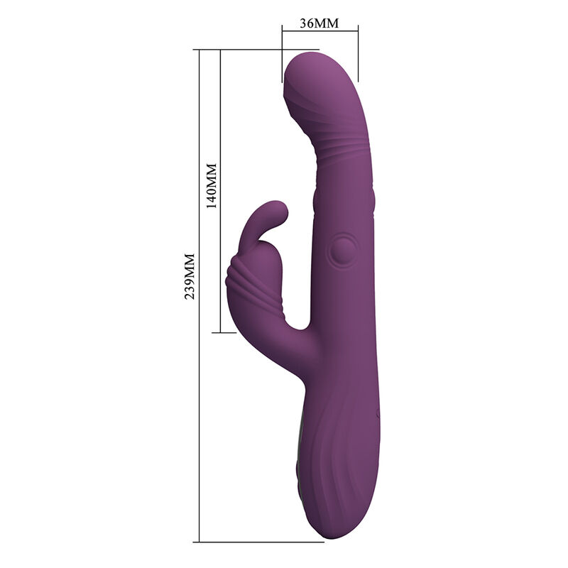 Vibrador Rabbit Dee Com Oscilação e Percussão Pretty Love - Image 2